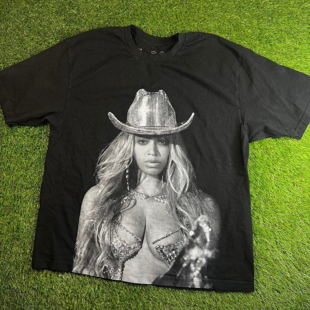 Beyonce Renaissance World Tour 2023 Cowboy Carter Graphic Tee XL Black Shirt
